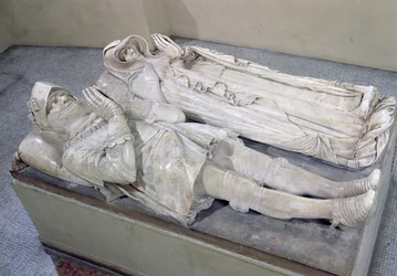 Bildnisse von Anne de Montmorency (1493-1567) Konstabler und Marschall von Frankreich und Madeleine von Savoyen (1510-86) Herzogin von Montmorency, um 1567 und um 1586 (Marmor)